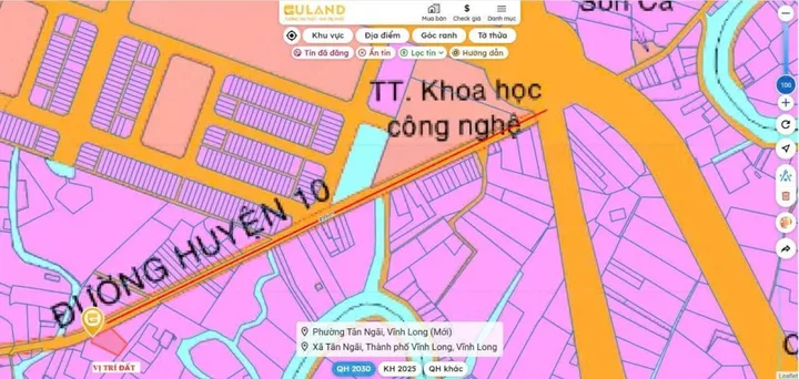 Bán đất 243.5m² ngang 10.7m giá 1.58 tỷ tại Đường Nhựa Phường Tân Ngãi
