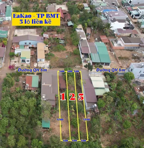 Bán đất 535.2m² ngang 5m giá 1.98 tỷ Phường Ea Kao