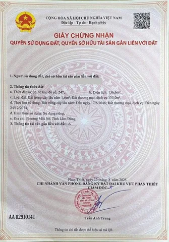 Bán đất 4013m² ngang 43m giá 4tỷ8 Xã Sông Lũy