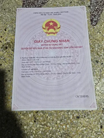 Bán đất 4007m² có sẵn 304m² thổ cư ngang 47m giá 4 tỷ tại Xã Sông Lũy