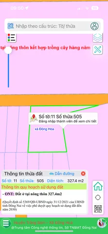 Bán đất 327.6m² giá 1.8 tỷ Xã Hưng Thịnh