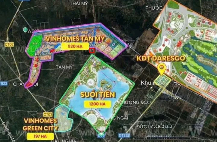 Bán đất 407.5m² ngang 15m giá 10 tỷ Xã Hậu Nghĩa