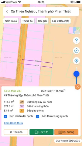 Bán đất 1117m² ngang 12,5m giá 1.7 tỷ Phường Mũi Né