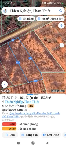 Bán đất 1527m² ngang 18m giá 6 tỷ Phường Mũi Né