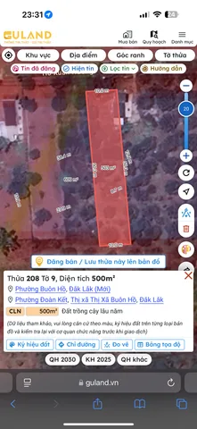 Bán đất 502.9m² giá 1.7Phường Buôn Hồ