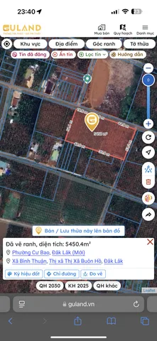 Bán đất 1833m² giá 1.9 tỷ Phường Cư Bao