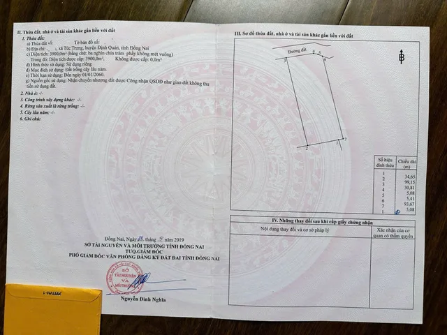 Bán đất 3899.8m²(40mx99m) giá 1.55 tỷ Xã La Ngà