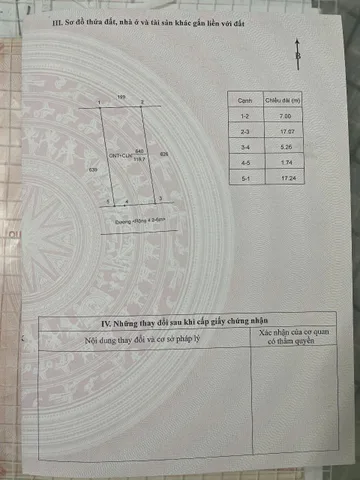 Bán đất 119.6m² ngang 7m giá 585 triệu Xã Hòa Phú