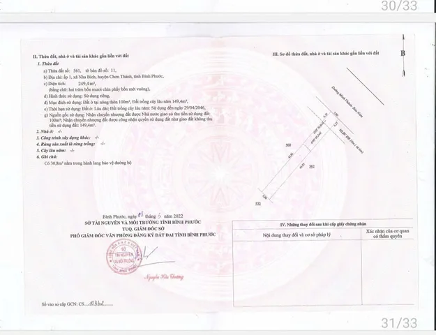 Bán lô đất ngộp mặt tiền nhựa chơn thành vị trí siêu vip