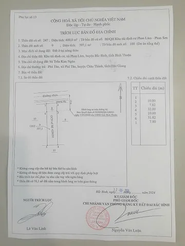 Bán đất 400m² ngang 10m giá 360 triệu Xã Phan Sơn