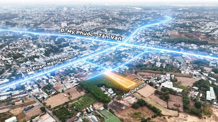Bán đất 7600m² ngang 65m giá 116 tỷ Phường Bình Dương