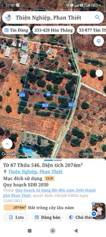Bán đất 2073m² giá 3.4 tỷ Phường Mũi Né
