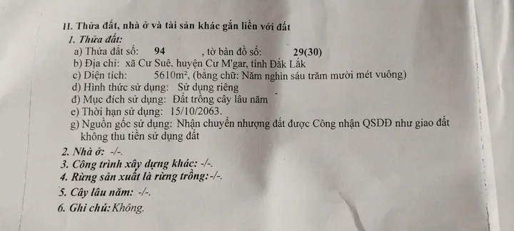 Bán đất 5801.5m² ngang 140m giá 3.3 tỷ Xã Quảng Phú