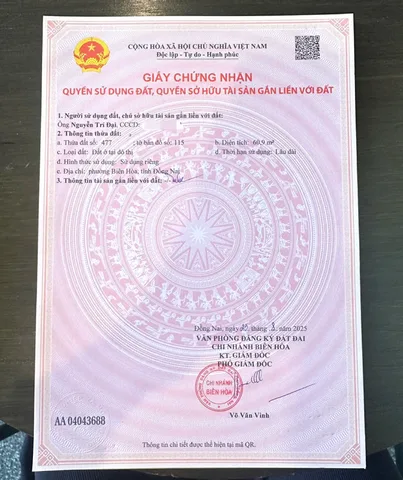 DỰ ÁN MỚI RA MẮT – 9 LÔ ĐẤT P. BIÊN HOÀ (Bửu Hoà cũ). Giá Đầu Tư