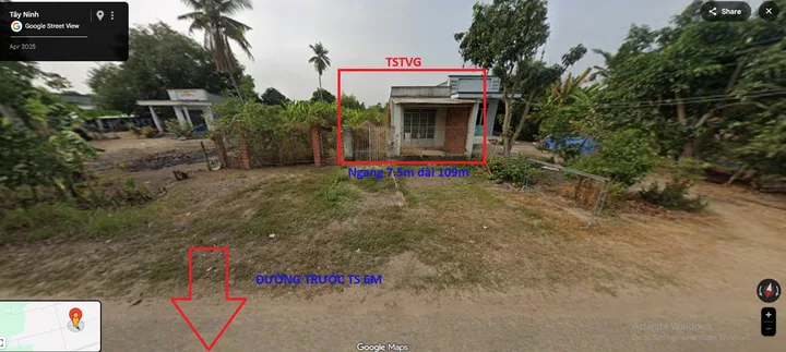 Nhà riêng full 820.5m2 thổ cư tại Tân Hưng, Tây Ninh, cách UBND xã tân hưng 1.5km