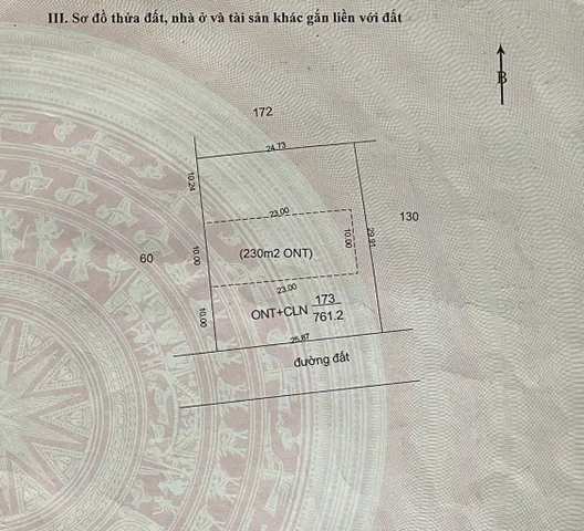 ĐÃ BÁN 4 LÔ CÒN 1 LÔ - Bán đất 780.1m² ngang 5m giá 235 triệu Phường Cư Bao