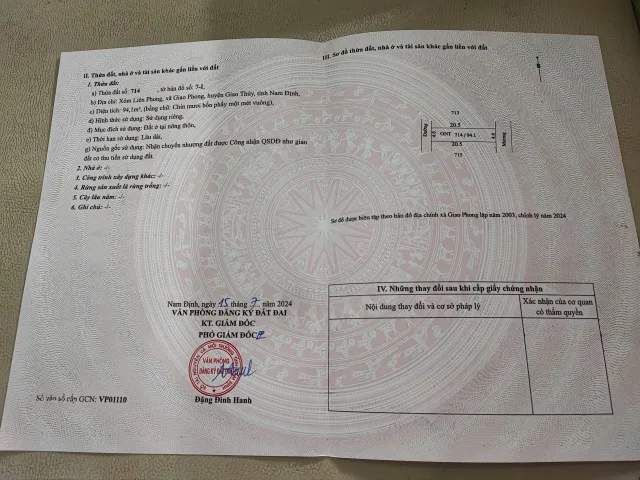 Chính chủ bán lô Full thổ 94.1m2 - '' mặt tiền 4.6m '' '' dài 20.5m''
Giá công khai 27tr/1m2
Đường nhựa ngõ 2 oto tránh nhau có vỉa hè . có gắn vị trí map thật mời nhà đầu tư check - 0982450730