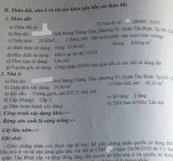 Bán nhà CMT8 21M2, HXH cách 10m, nhỉn 2 tỷ