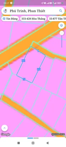 Bán đất 114,9m² ngang 8m giá 2.5 tỷ Phường Phan Thiết