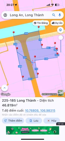 Bán đất 47000m² ngang 165m giá 118 tỷ tại Xã Long Thành