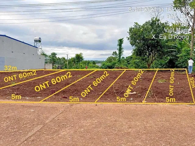Bán đất 159.2m² ngang 5m giá 380 triệu Xã Cuôr Đăng