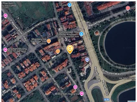 Bán 79.2m đất làn 2 đường nguyễn trãi bò sơn. Nhìn biệt thự đại hoàng long. Cạnh nhà hàng hải sản toàn tình, chim tuấn giang. Cách 100m ra đường nguyễn quyền. Phường võ cường bắc ninh