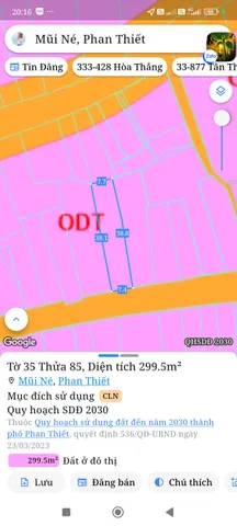 Bán đất 306m² ngang 7,8m giá 4 tỷ Phường Mũi Né