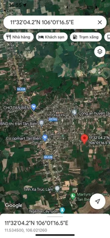 Bán đất 100m² giá 199 triệu Xã Tân Biên