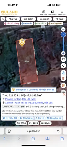Bán đất 163.3m² giá 800 triệu Phường Cư Bao