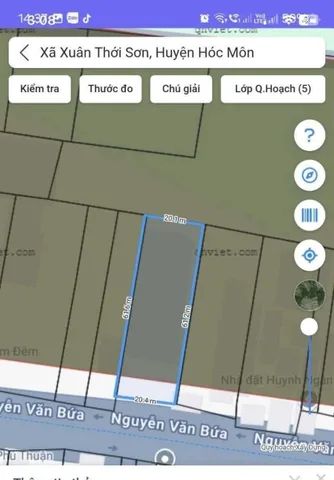 Bán đất 1157m² ngang 20m giá 26 tỷ Xã Xuân Thới Sơn