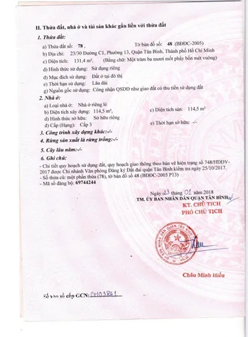 Bán Nhà Hẻm Xe Hơi 23/30 Đường C1, Phường 13, Q. Tân Bình
