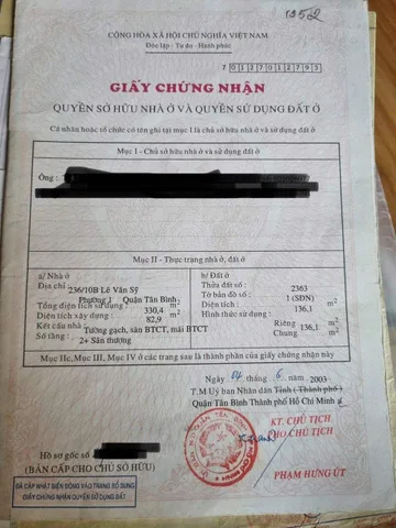 Bán Nhà Mặt Tiền 68-70 Tân Canh,P.1, Q.Tân Bình