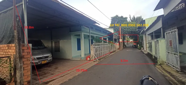 Bán Nhà Thị Trấn Châu Thành, Tây Ninh 227m2 full thổ. Hàng kín bank - Giá thấp hơn định giá