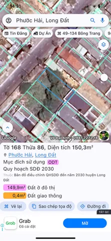 Bán đất 189m² giá 7 tỷ Xã Phước Hải