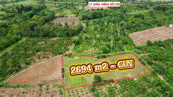 Bán đất 2694m² giá 439 triệu Xã Ea Drông