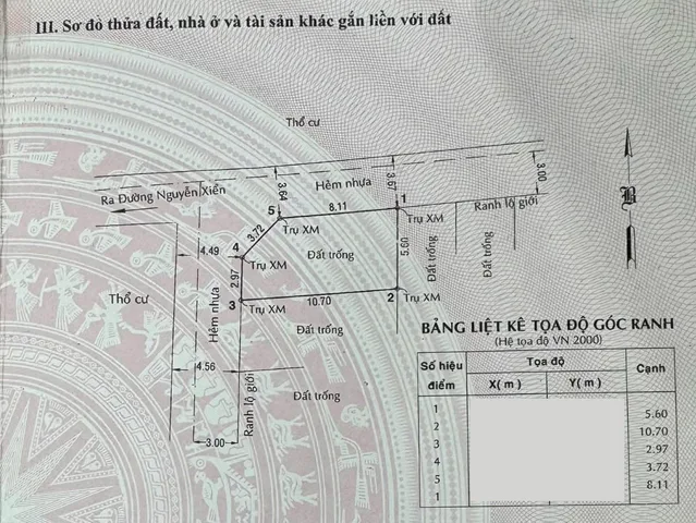 🔥 BÁN ĐẤT LÔ GÓC HẺM XE HƠI – SÁT MẶT TIỀN NGUYỄN DUY TRINH – 55.6m² (5.6m x 10.7m) – PHƯỜNG LONG PHƯỚC