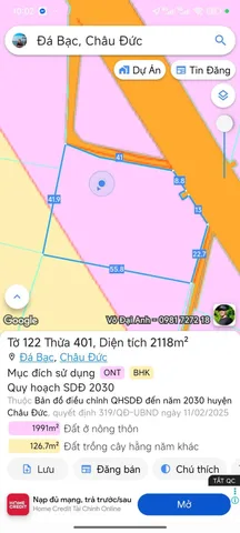 Bán  đất 2mt  có 300m thổ Đường Bình ba _ Đá bạc