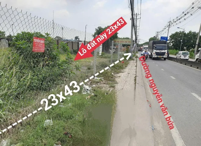 Bán đất 1000m² ngang 23m giá 22 tỷ Xã Xuân Thới Sơn