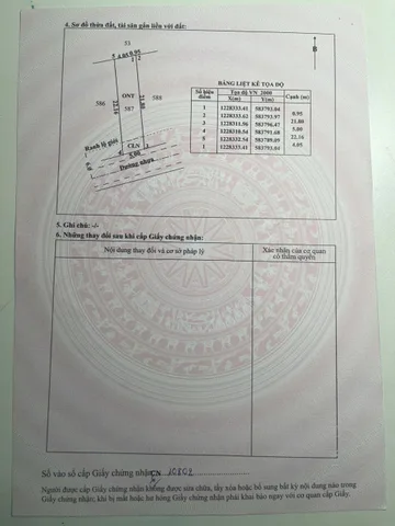 Bán đất 107m² ngang 5m giá 1.25 tỷ Xã An Nhơn Tây