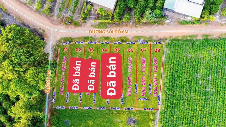 Bán đất 125m² giá 289 triệu Xã Dương Minh Châu