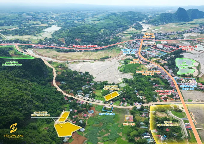 Bán đất 100mm² ngang 20m giá 200 triệu Xã Ngọc Lặc