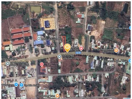 Bán đất 453.6m² ngang 7m giá 2.8 tỷ Xã Xuyên Mộc