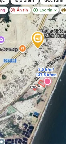 Bán đất 1774m² giá 4 tỷ 400 triệu.  View biển hòa thắng.  Xã Hòa Thắng