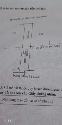 Mặt tiền Tránh Đông- Hồ Chí Minh 10x100m. Bán nhanh