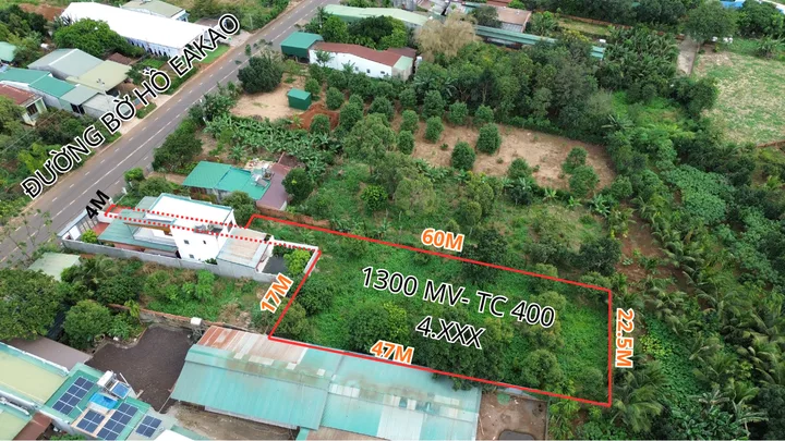 Bán đất 1293.4m² ngang 4m giá 4.4 tỷ Phường Ea Kao