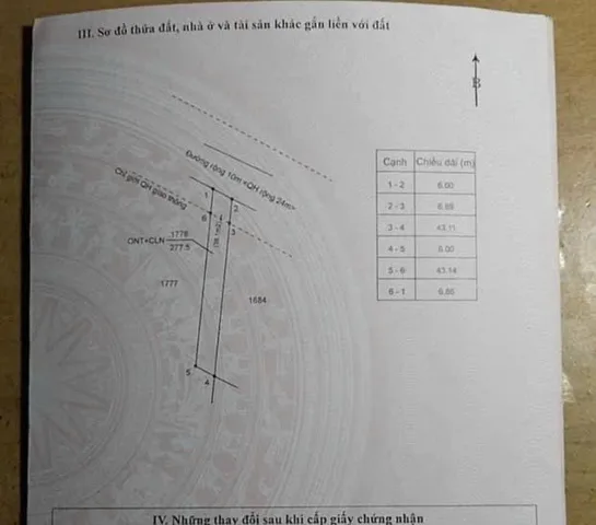 Bán đất 277m2, 6x50m,tại Xã Ea Kao mặt tiền Y Wang nối dài - Mặt tiền Cao Thắng. Bán 1tỷ230