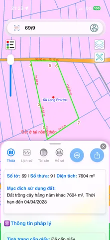 Bán nhà 7604.1m² ngang 49m giá 40 tỷ Xã Long Phước