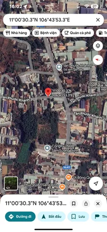 Đất Mt Tân Phước Khánh 30-Tân Uyên cũ sát HL417 nhựa 6m thông vị trí đẹp ngang 8m giá êm