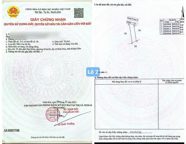 Lh: 0938256791 Hiếu. 
🔥Mặt tiền đường chính Hòn Hèo tại TDP Phú Diêm . phường Ninh Hoà ( phường Ninh Đa củ)
- Dt 76mv Funl ODT
- Đường bê tông chính Hòn Hèo
💸 Lô dt : 76mv Giá giảm giá còn 450 triệu
Lô 70mv giá 470 triệu 
Lô 88mv giá 490 triệu