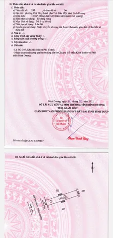 Bán đất ở 150m² ngang 5m giá 2.75 tỷ Phường Bình Dương
